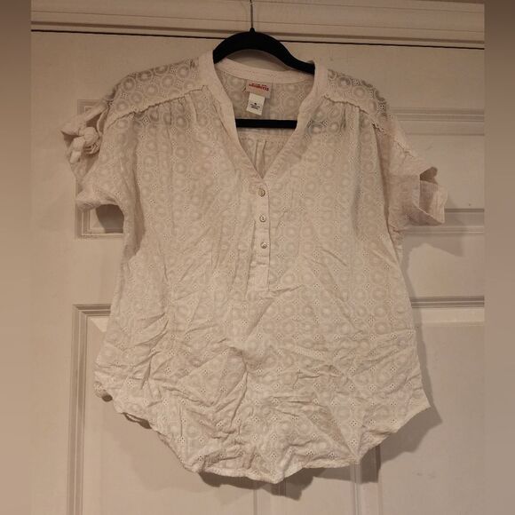 Rudy Rd Favorites sheer white blouse - Picture 1 of 3